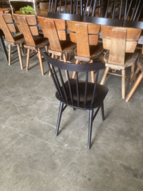 Spijlenstoelen Ton Ironica Thonet Hay zwart