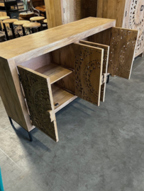 Handgesneden Dressoir, Ibiza/Boho zeer uniek exemplaar Nieuw
