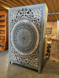 Kast/Buffetkast Houtsnijwerk Ibiza/Boho pracht exemplaar