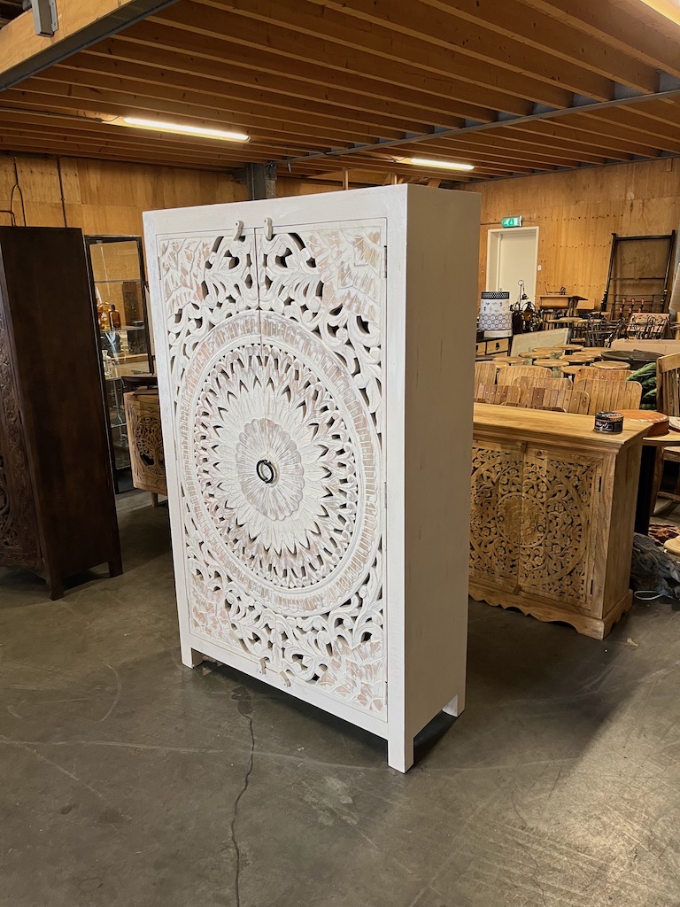 Kast/Buffetkast Houtsnijwerk Ibiza/Boho pracht exemplaar