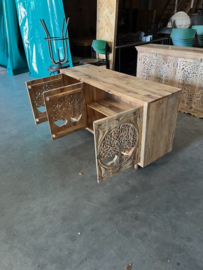 Dressoir Houtsnijwerk Ibiza/Boho uniek exemplaar