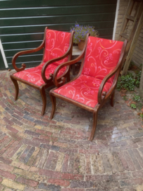 Zeer Unieke Oude Franse Fauteuils bekleding als nieuw