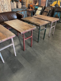 Oude inklapbare Cafe tafels/bistrotafels/eettafels origineel