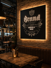 Reclamebord Brand Bier met verlichting Nieuw Zeer Fraai