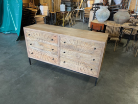Uniek Nieuw Dressoir IBiza/Boho met de hand uitgesneden