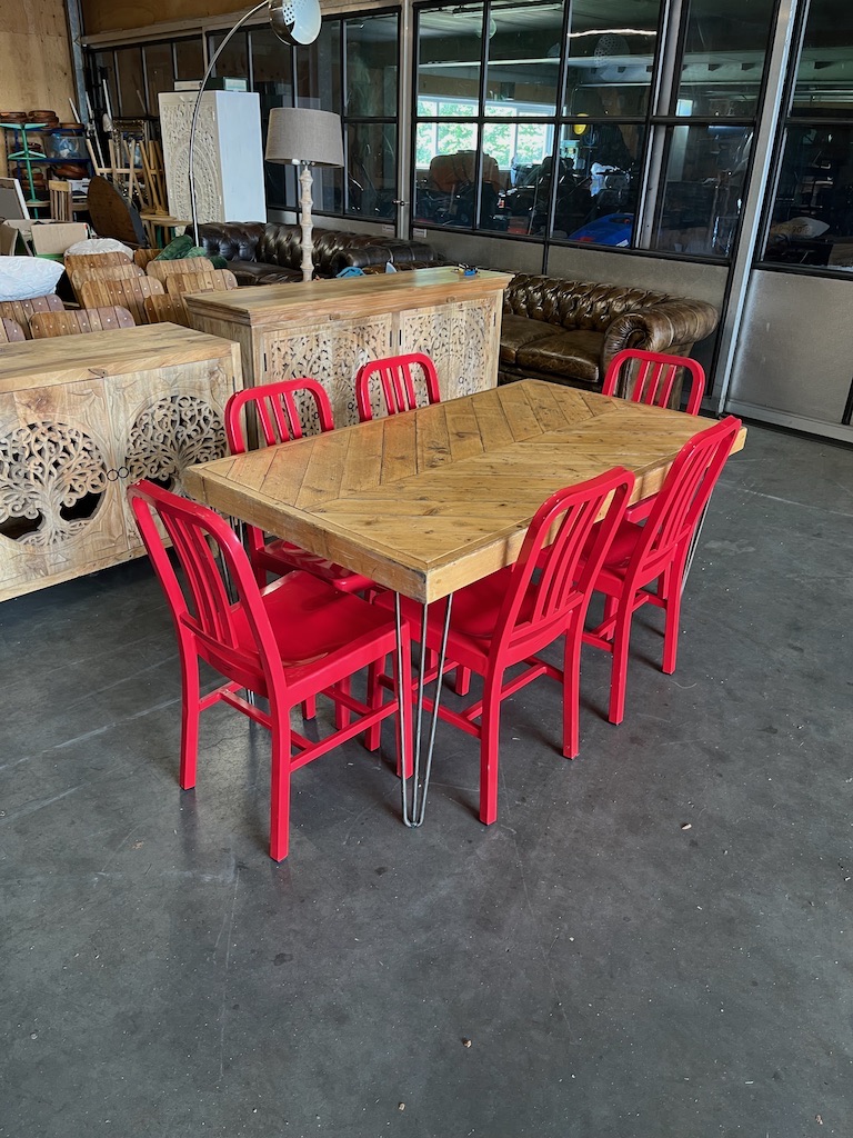 Industriele Tafel 140 cm lang en 80 cm breed