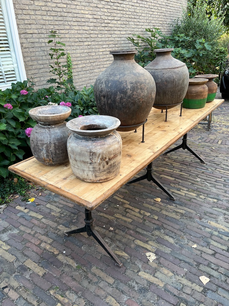 Unieke Antieke Wijn Kruiken afkomstig uit India