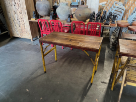 Oude inklapbare Cafe tafels/bistrotafels/eettafels origineel