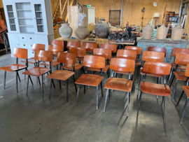 Vintage schoolstoelen jaren 60 Merk Kwartet Meubelen