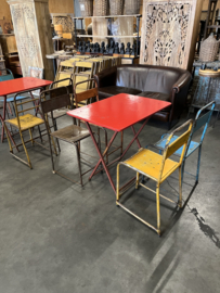 Oude Franse inklapbare Cafe tafels/bistrotafels