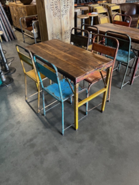 Oude inklapbare Cafe tafels/bistrotafels/eettafels origineel