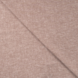 Linnen katoen chambray dusty brown