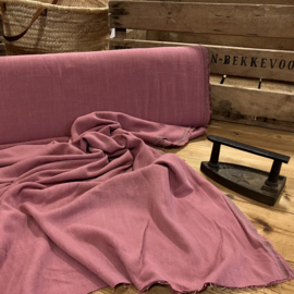 Linnen viscose blend blush pink