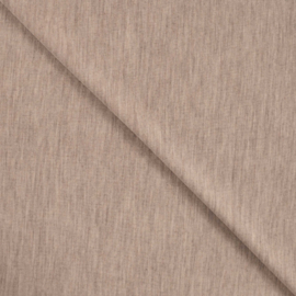 100% merino wool jersey beige melange
