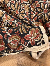 Indian handloom cotton blockprint flowers