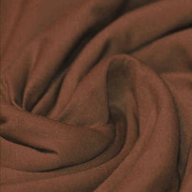 Uni GOTS tricot - Warm bruin
