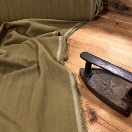 Linnen viscose blend mosgroen