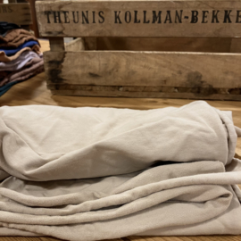 French terry organic cotton natural beige