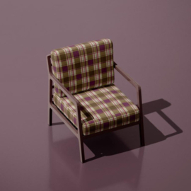 Cotton canvas Tinsley green violet