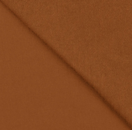 French terry cotton caramel
