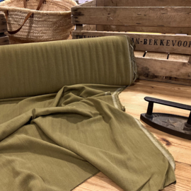 Linnen viscose blend mosgroen