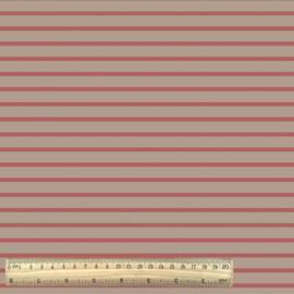 Cotton jersey Breton linen-paprika