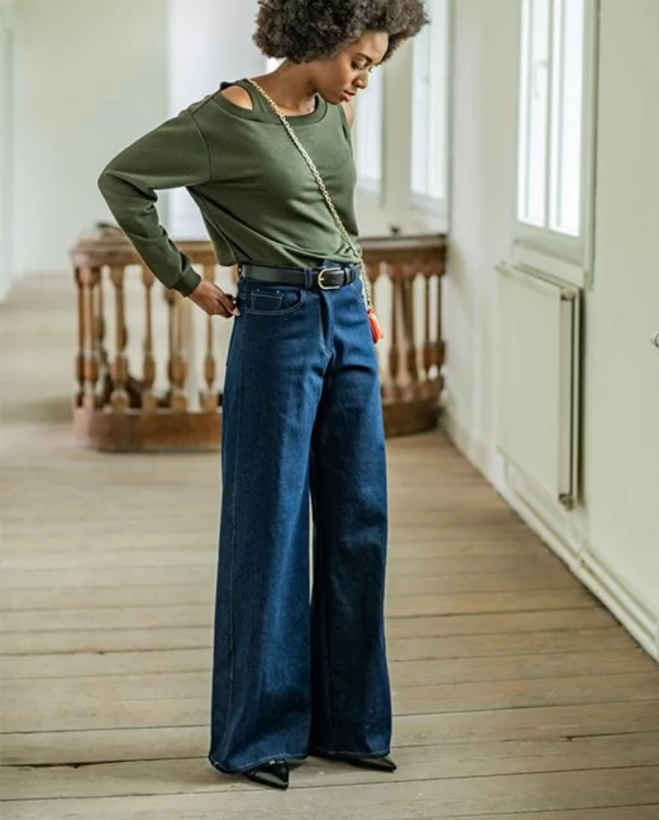 Denim technieken: Wide leg jeans