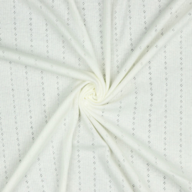Pointelle tricot ecru