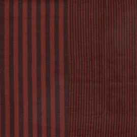 Double side gauze stripe Rusty Charcoal