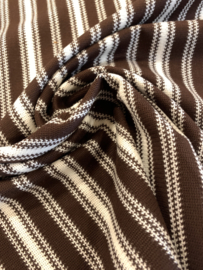 Jacquard brown stripes Jill Sander
