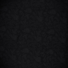 Jacquard mousseline black roses