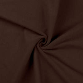Boordstof cotton dark brown