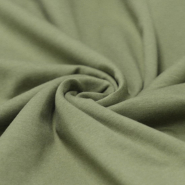 Organic cotton tricot olive
