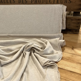 Tricot linnen viscose blend sand