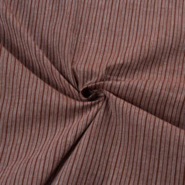 Indian handloom cotton irregular stripe brown