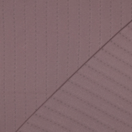 Pointelle tricot dusty mauve