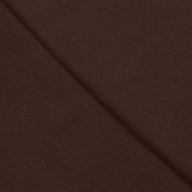Boordstof cotton dark brown