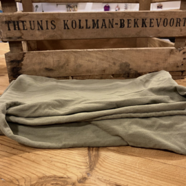 French terry organic olive green