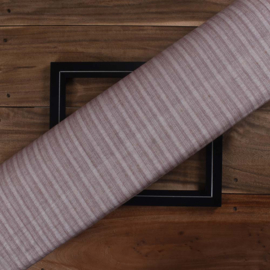 Indian handloom cotton stripe reddish brown