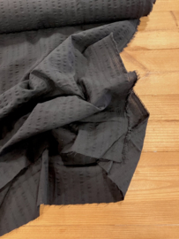 Cotton seersucker black