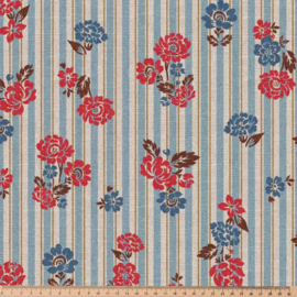 Cotton canvas french flowers