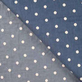Chambray embroidery polkadots