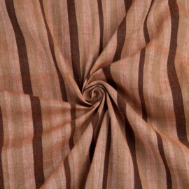Indian handloom cotton Brown + Dusty pink