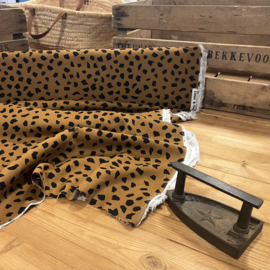 Linnen viscose blend funky brown