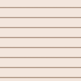 Ribtricot strepen beige