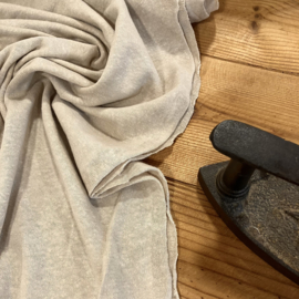 Tricot linnen viscose blend sand