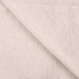 100% boiled wool light sand melange