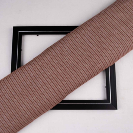 Indian handloom cotton irregular stripe brown