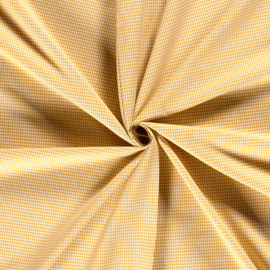 Yarn dyed poplin mini gingham oker