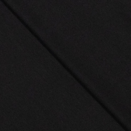 Interlock tricot 100% katoen zwart